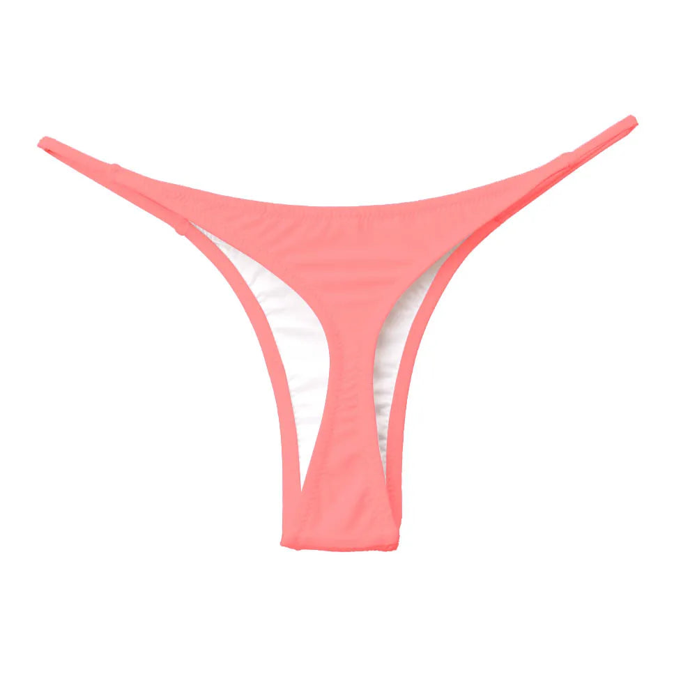 Womens Sexy Swimsuit  Swimwear Brazilian Biquini Plus Size  Bikinis Bottom T-back Cheeky Bottoms Thong Bathing Suit Women
