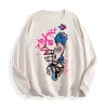Graffiti Punk Character Graphic Crewneck Sweatshirt, US Warehouse, 6 Colors