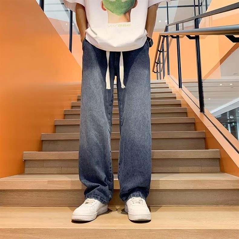 Heavy Sweatshirt Boys suit Spring and Autumn Long Sleeve Matching High Street Jeans Teenagers Handsome Wear Three-Piece Suit
