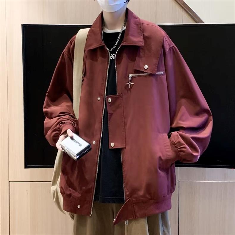 American Style Work Jacket Men's Spring and Autumn suit Duffy Handsome Trendy Brand Charge Jacket Jacket Matching Jeans Men's Three-Piece Set