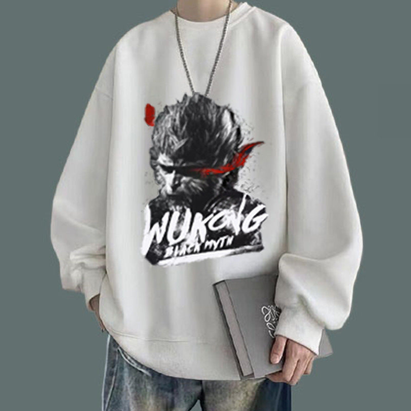 National fashion sweater men's suit 2024 new autumn jacket with jeans boys fashion handsome set