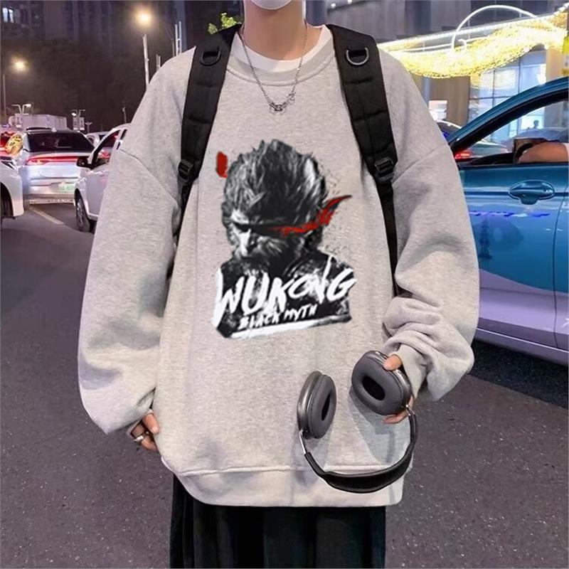 National fashion sweater men's suit 2024 new autumn jacket with jeans boys fashion handsome set