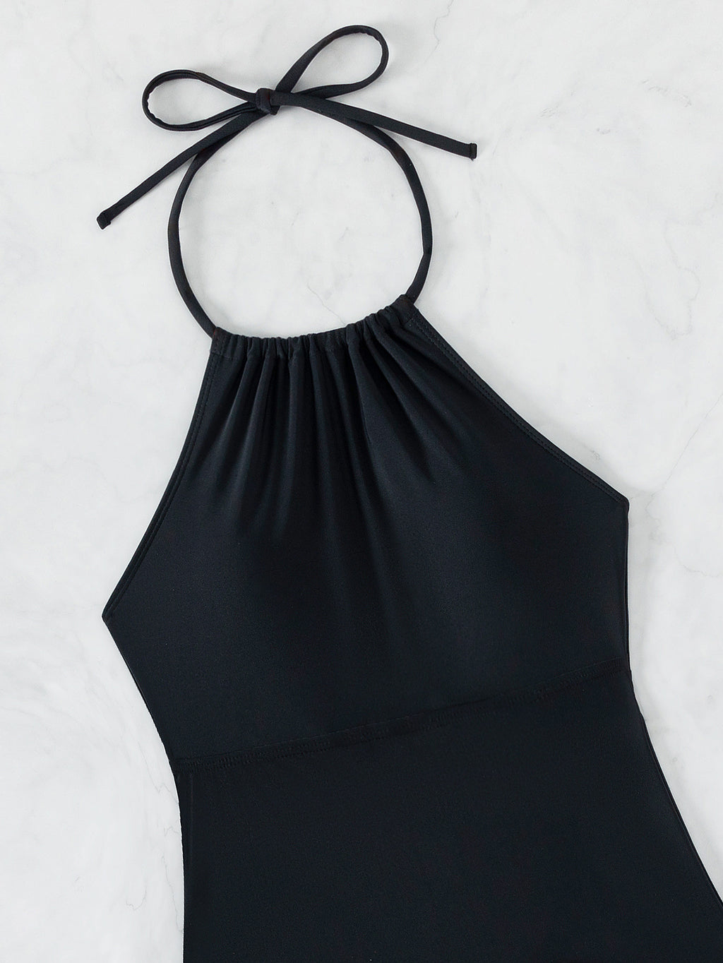 2025 New Tankini Cross-Border European and American Print Four-Corner Shorts Halter Conservative Bikini Two-Piece Swimsuit Swimwear