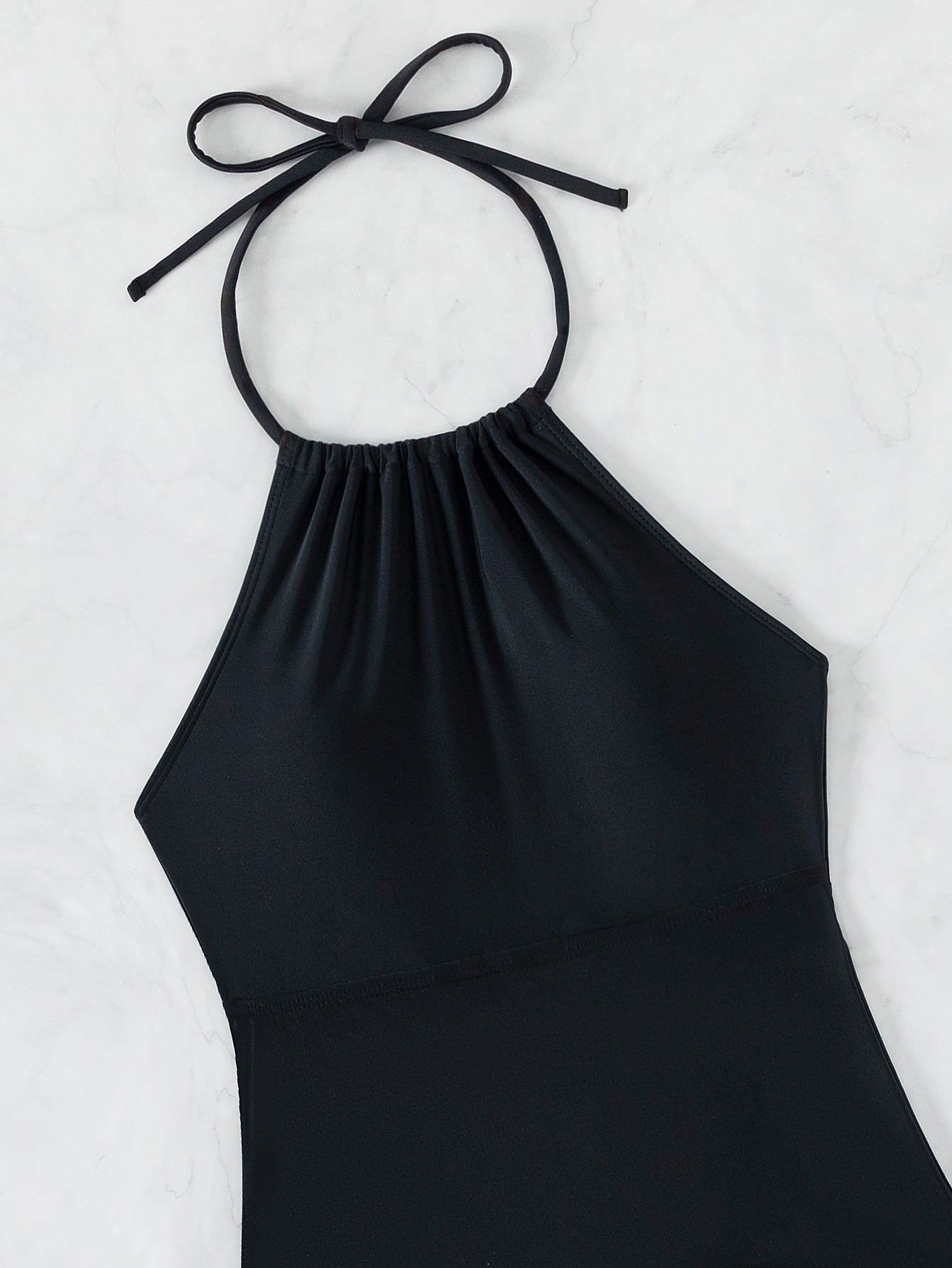 2025 New Tankini Cross-Border European and American Print Four-Corner Shorts Halter Conservative Bikini Two-Piece Swimsuit Swimwear