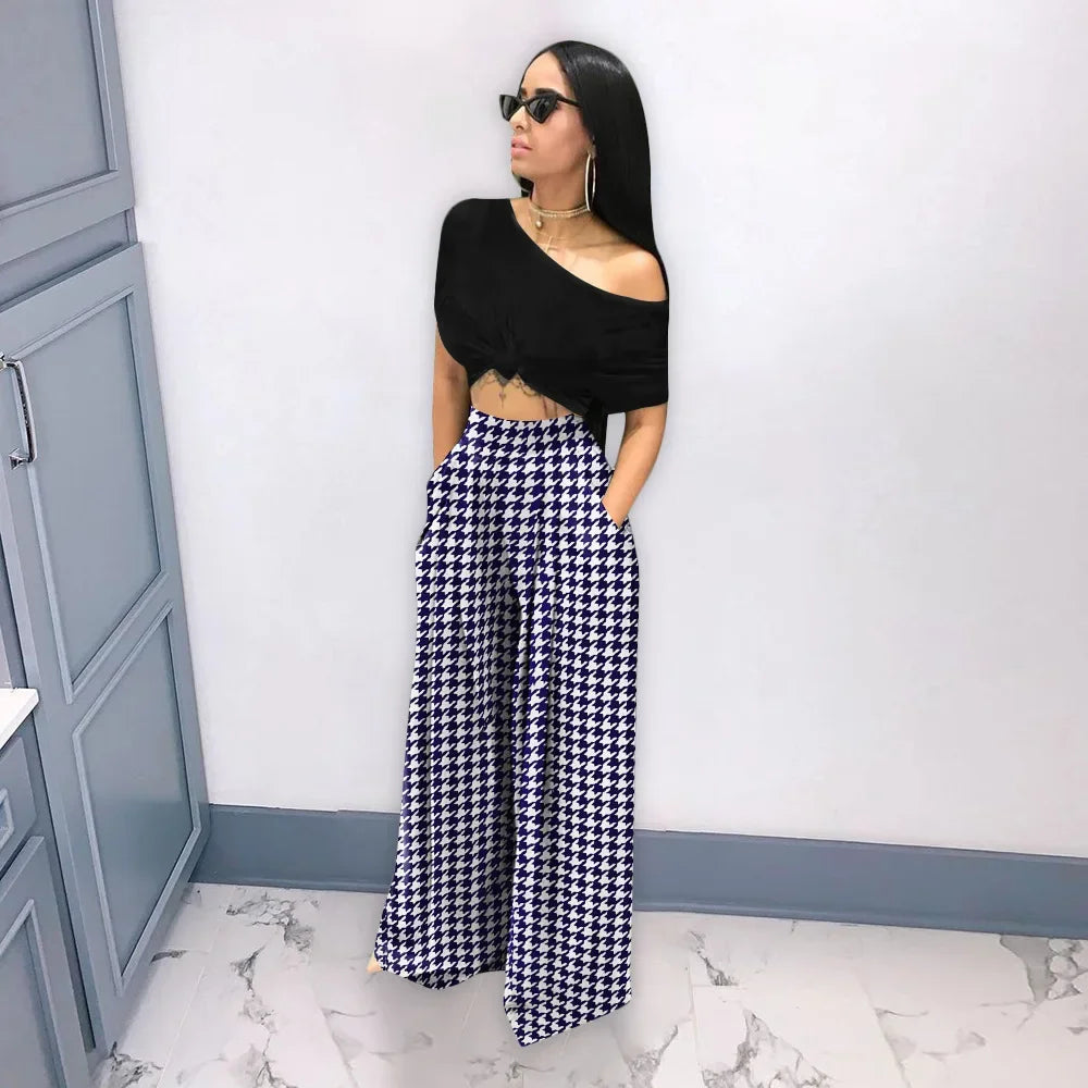 CM.YAYA Women Straight High Waist Pants Autumn Winter INS Streetwear Basic Wide Leg Long Trousers