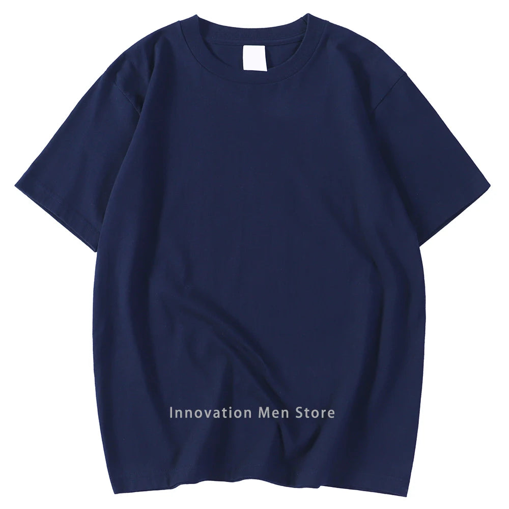 New Candy Color 100% Cotton T-Shirts Men Women 14 Colors Oversized Short Sleeves High Quality Brand Tee Clothing Soft T Shirts