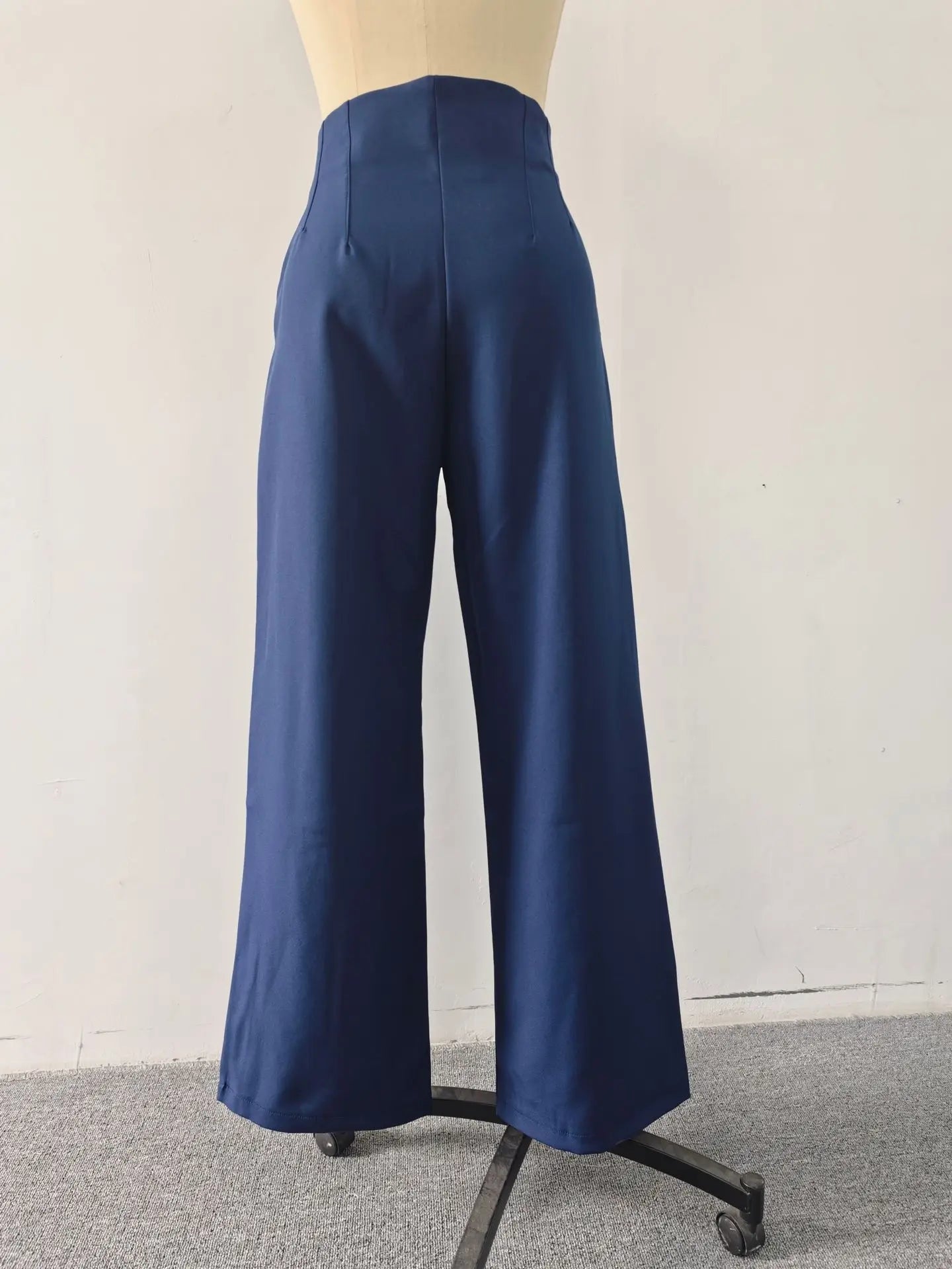 Women's High Waist Wide Leg Pants Elegant Tailored Straight Trousers Office Work Pants Casual Bottoms Comfy Dress Pants