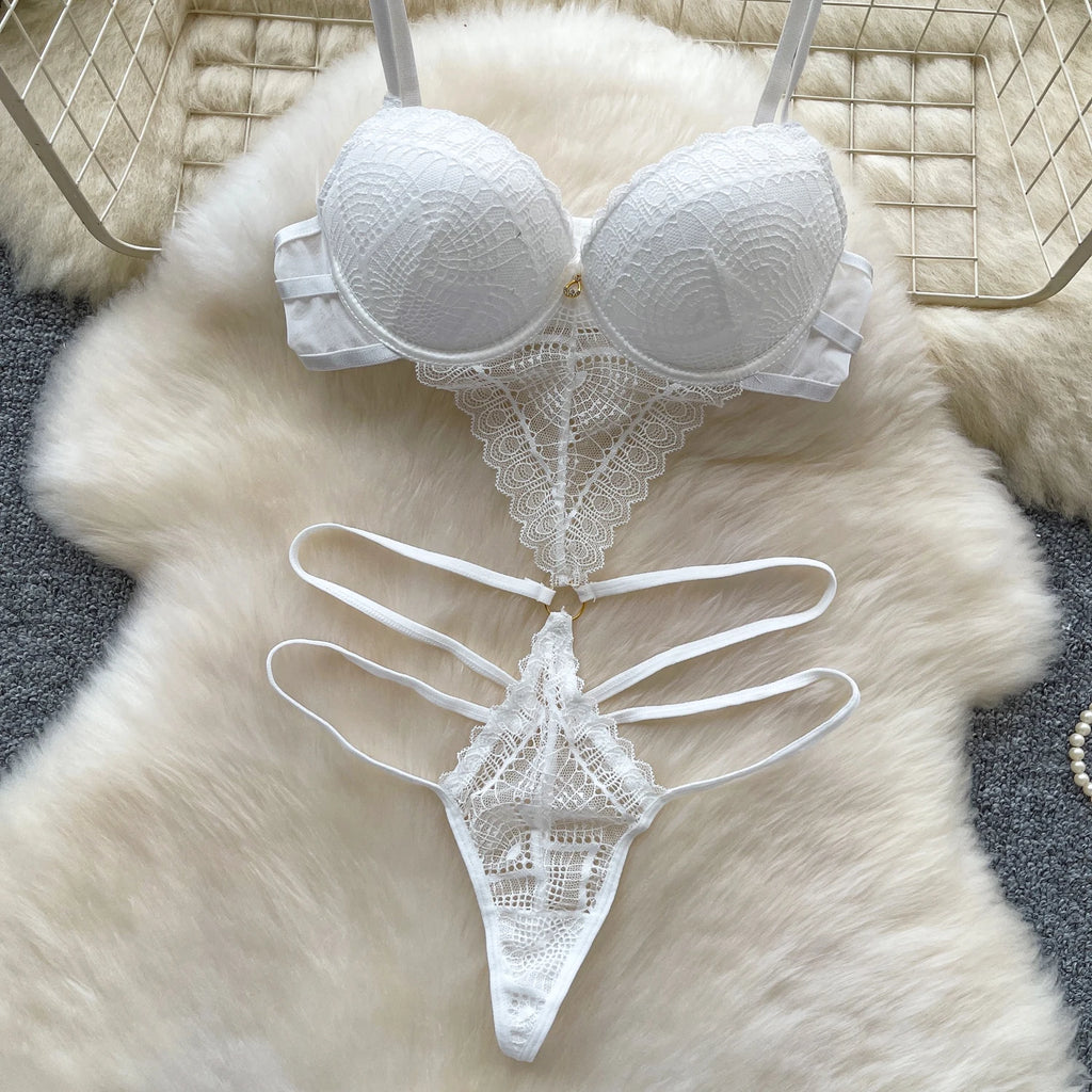 Women Hotsweet hollow out backless lace slim Vintage Straps Bodysuits Chic Jumpsuits Top Clothing