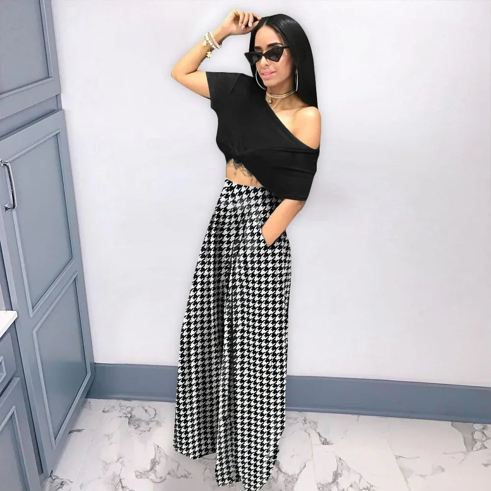 CM.YAYA Women Straight High Waist Pants Autumn Winter INS Streetwear Basic Wide Leg Long Trousers