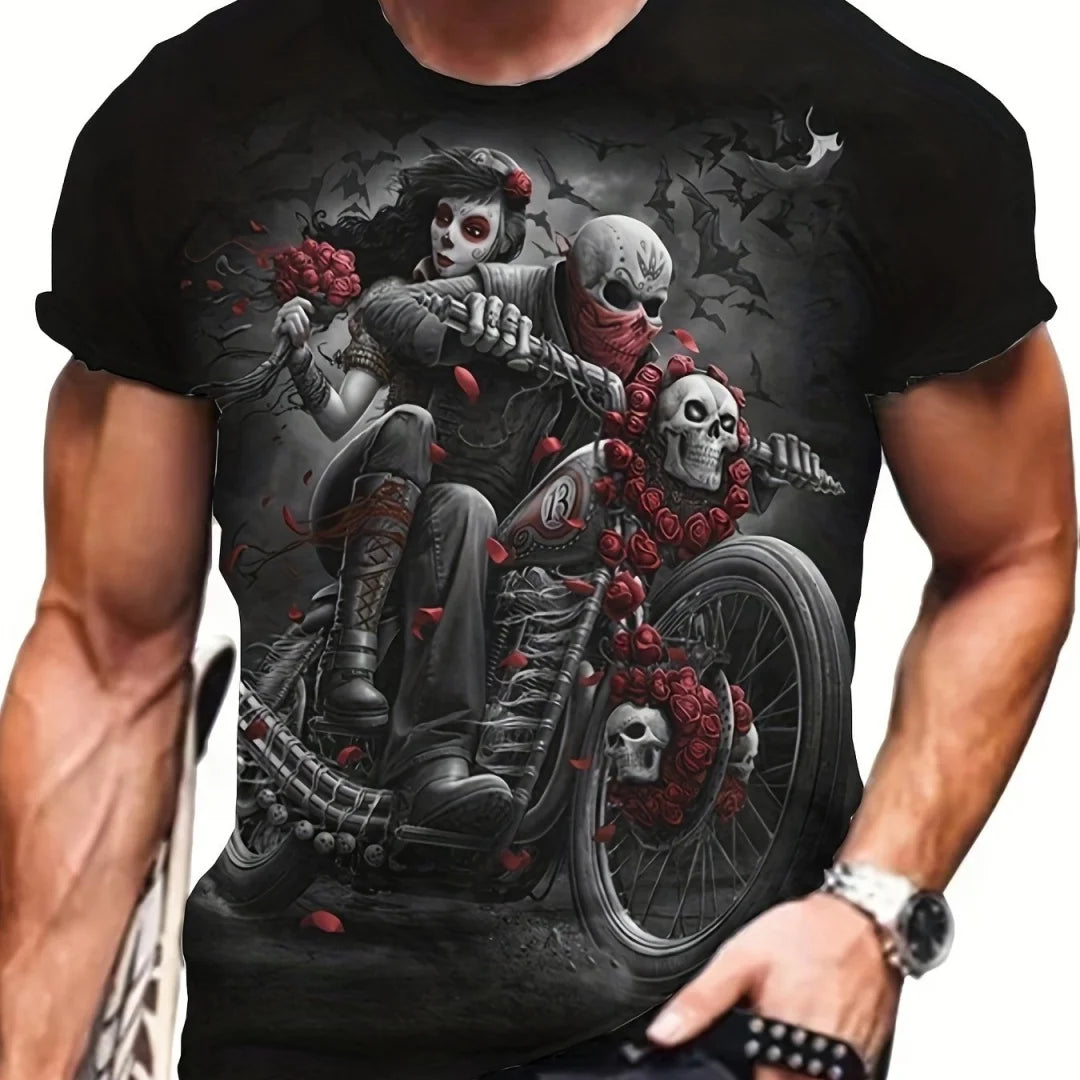 Men's Mexico 3D Pattern T-shirt Summer Casual Pullover Men's Fashion Loose Short Sleeve Top