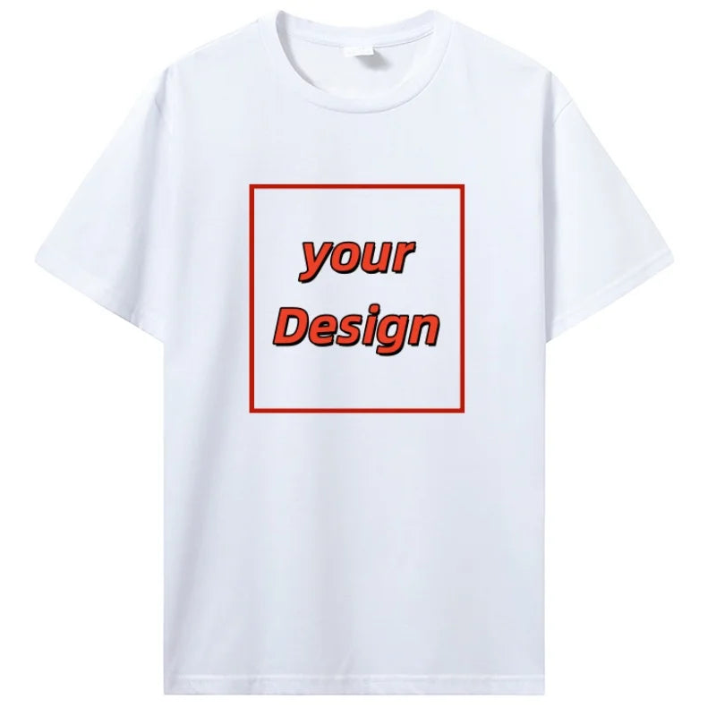 Custom T-shirt Customized Print T Shirt Men Women Personalized Tops Tees DIY Your Like Photo Or Logo Cotton T-shirt Men Clothing