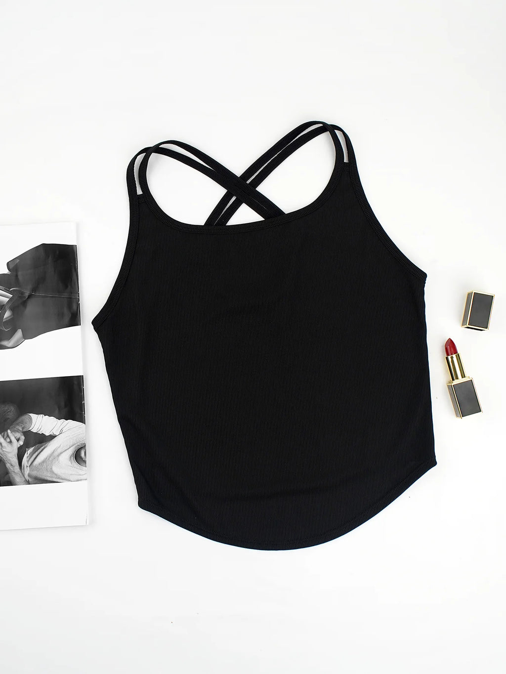 Women Solid Color Camisoles Vest Women Tank Tops Female Summer Sexy Strap Basic Tops Sleeveless Camisole T-shirt