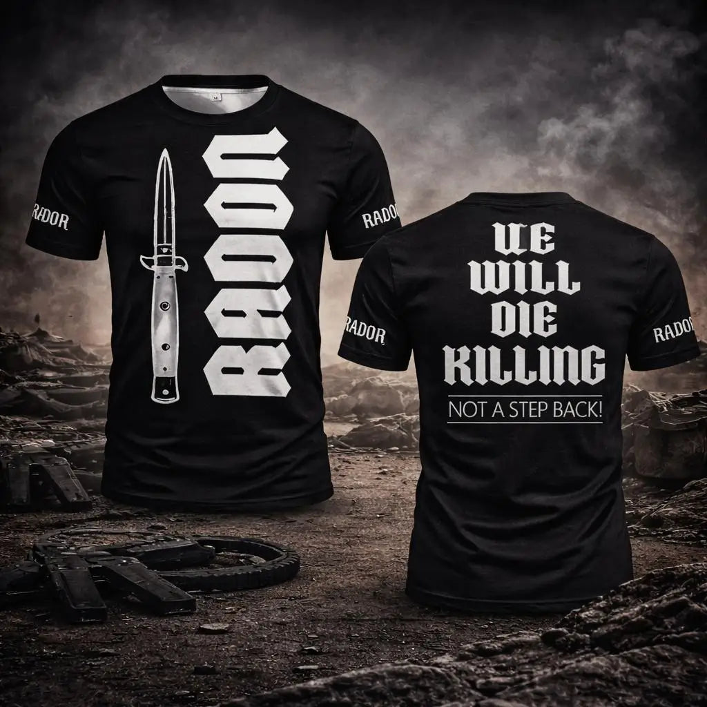 Randa Gothic Tactical T-shirt  Breathable Sportswear | Unisex Combat-style Apparel | Outdoor Crew Neck Short-sleeve Top For Men