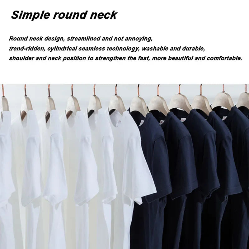Men's High Quality Cotton Blend Moon Print Casual Summer Cool Short Sleeve Men Tshirt Loose t-shirt Male Tee Shirts Male Tee Top