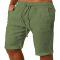 Men Cotton Linen Shorts Loose Sport Beach Shorts Summer Men Casual Cargo Shorts soild Gym Shorts Pocket Sweatpants Male Clothing