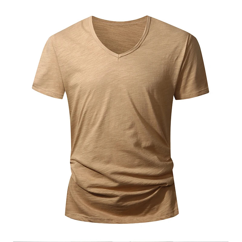 100% Cotton Men T-shirt Summer Short Sleeve Tops Tee Black White Male Clothing Soft High Quality Homme Tshirt Casual T Shirt Men
