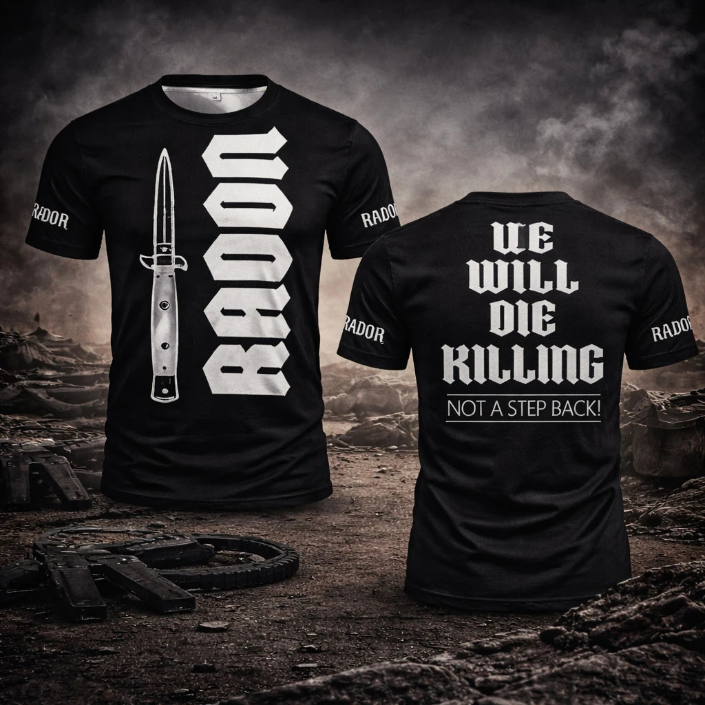 Randa Gothic Tactical T-shirt  Breathable Sportswear | Unisex Combat-style Apparel | Outdoor Crew Neck Short-sleeve Top For Men