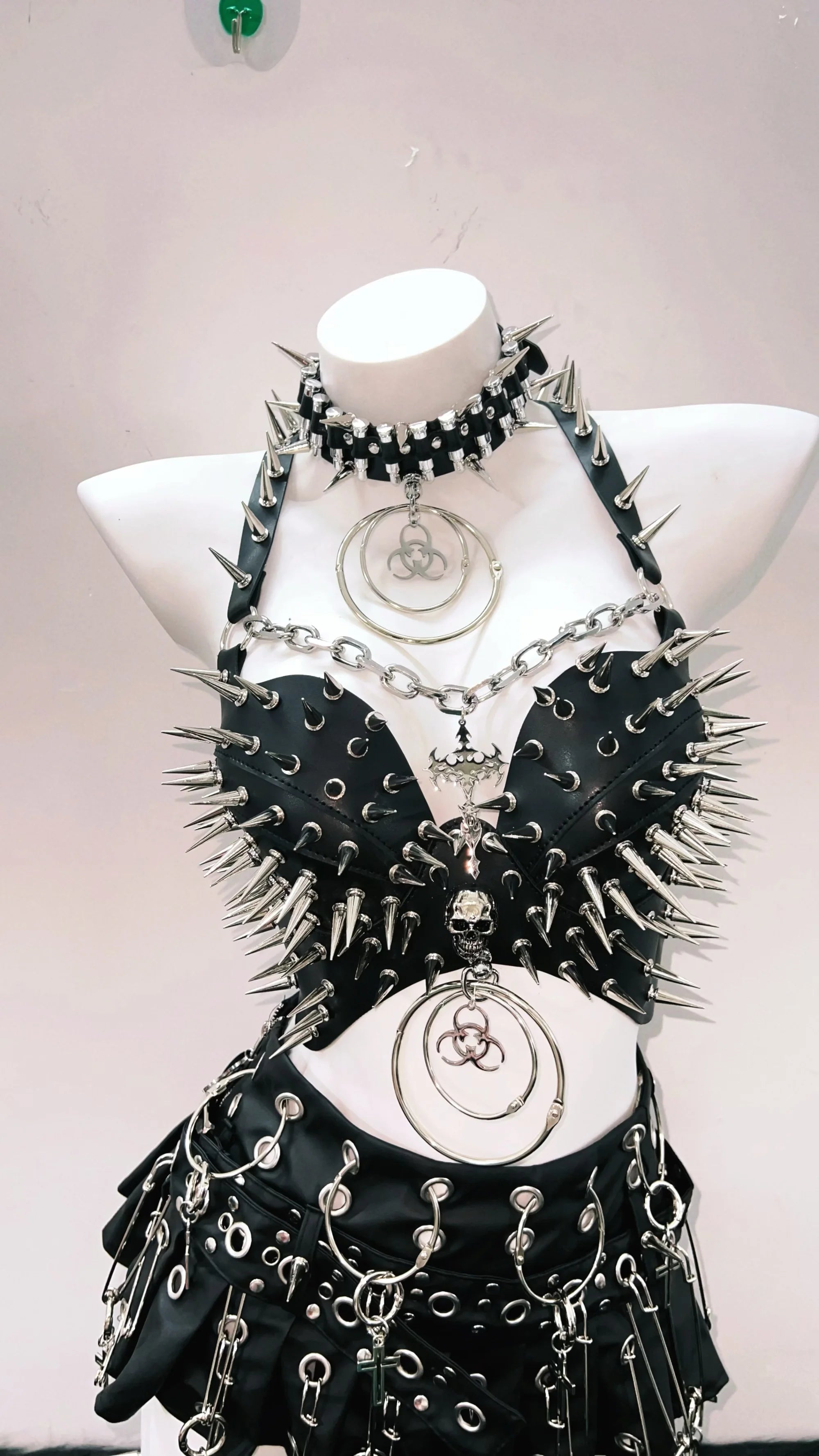Rivet Tank Tops  Gothic Tank Tops Punk Tank Tops y2k clothes y2k crop top gothic clothes Skull top vintage tops  y2k fashion