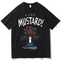 Funny Kendrick Lamar MUSTARD Meme T-Shirt Unisex Short Sleeve Hip Hop100% Cotton Graphic Summer Tee Loose Music Lover Apparel