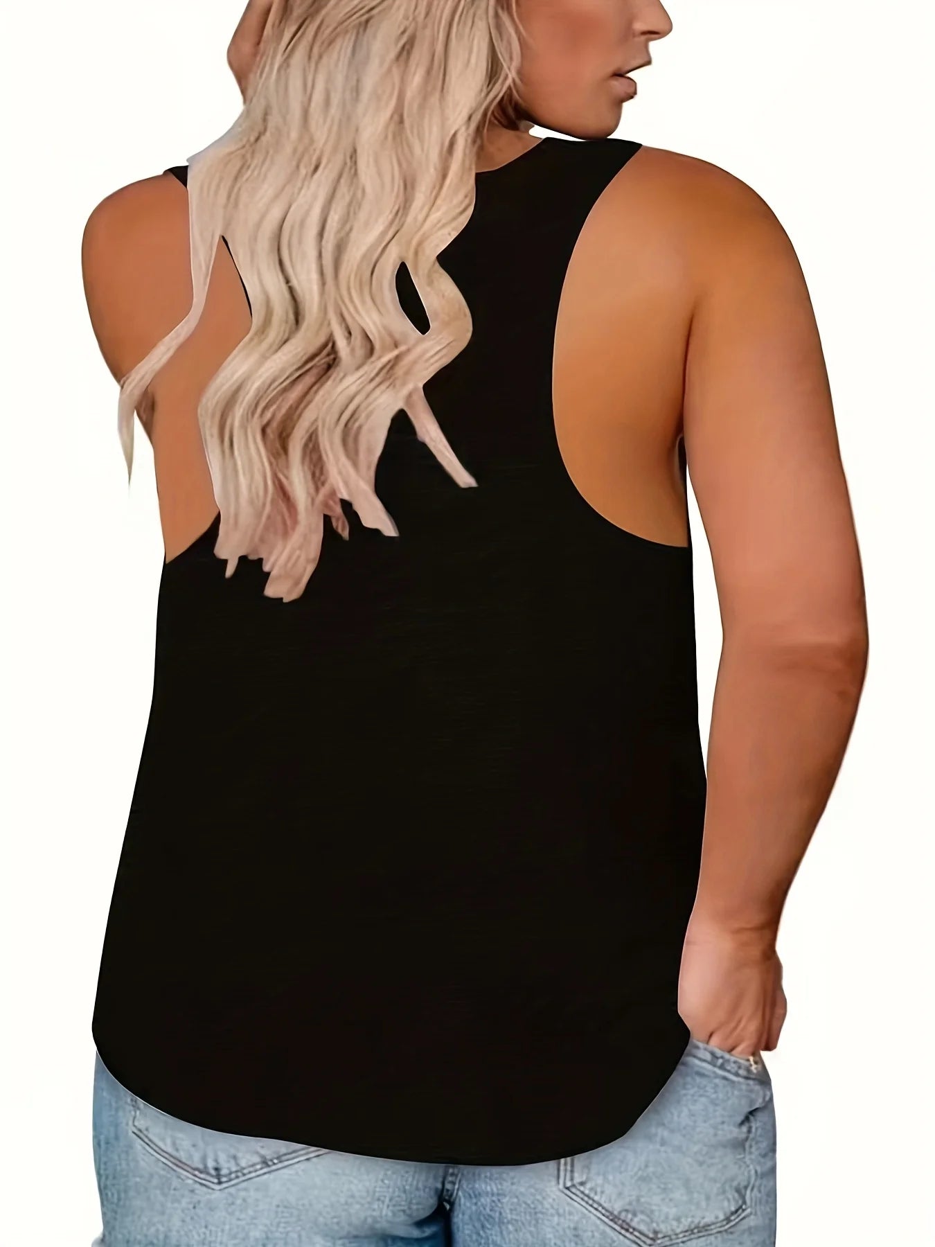 printed Summer women's loose and personalized dream catcher mesh printed vest top T-shirt comfortable sleeveless