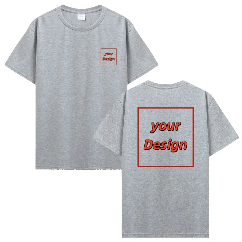 Custom T-shirt Customized Print T Shirt Men Women Personalized Tops Tees DIY Your Like Photo Or Logo Cotton T-shirt Men Clothing