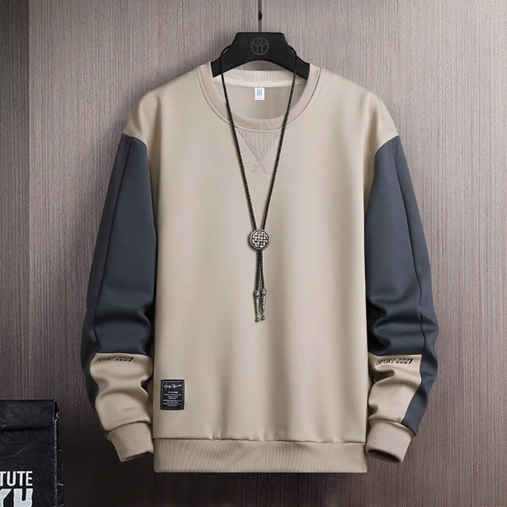 Sports Sweatshirt Men Spring and Autumn Round Collar Couple Loose Casual Hoodies Fashion Trend Sweatshirt Large Size M-5XL