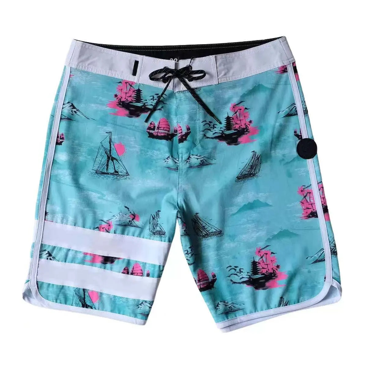Summer New Brand Men Beach Shorts Phantom Bermuda Board Shorts Swim Shorts Waterproof Quick Dry Casual Diving Surfwear Swimwear