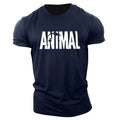 Animal Letter Minimalist Style Fashion Men's T-shirts Short Sleeve O-Neck Sportswear Oversized Gym Tops Street Men Women T Shirt