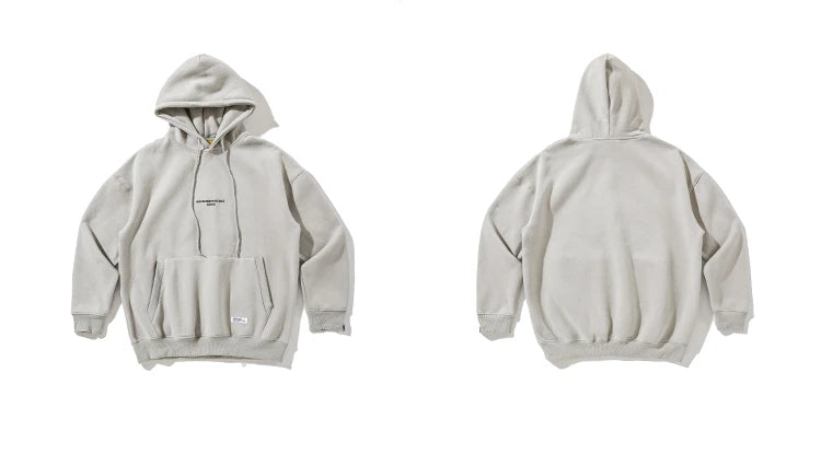 Japanese Streetwear High Quality Hip Hop Thin Fleece Hoodie Men Clothing Harajuku Casual Sweatshirt Korean Couple Pullover Male