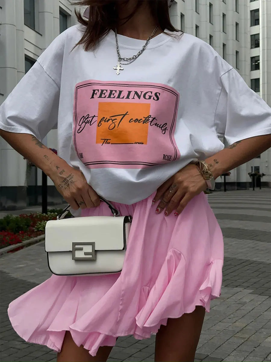 Wolfeel Summer White Mini Skirt High Waist Sexy Cute Ruffle Vintage Tennis Skirt  Elastic Waist Tutu Short Skirts for Women