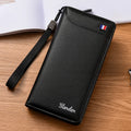 Fashionable Men Handhold Bag New Style Business Zippered Large Purse Phone Case