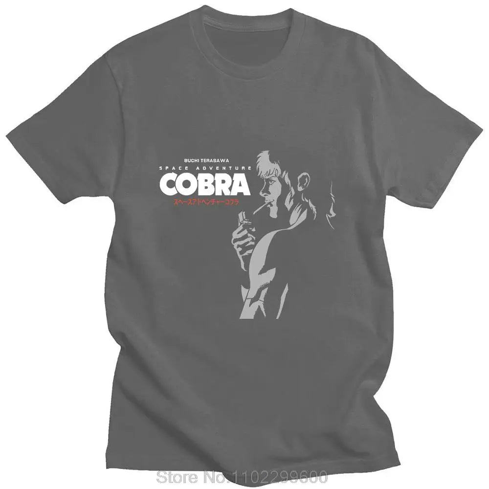 Anime Space Adventure Cobra 2022 Fashion Hot Sale Classic Print Summer Short-sleeved Thin Cotton Loose Casual Sports Man T-shirt