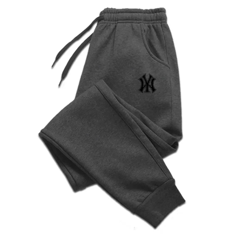 Track Pants Men Clothing Men's Tracksuit Pants for Mens Sweatpants Jogger Man Brushed Gym Women's Winter Trousers Fleece-lined