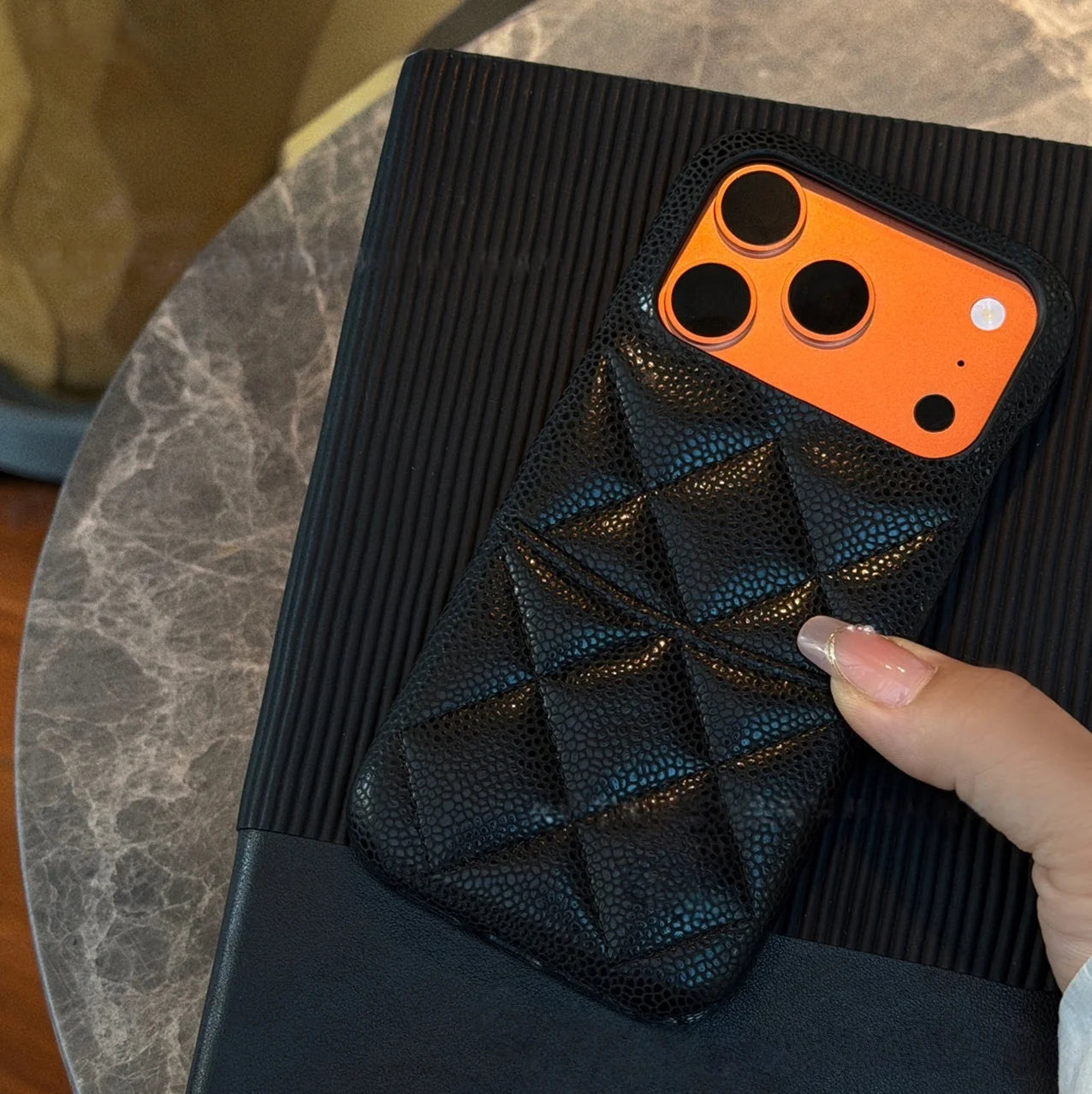 Luxury Lychee Texture Leather Card Bag Solid Color Wallet Phone Case for iPhone 17 16 15 14 Pro Max Black White PU Hard Cover