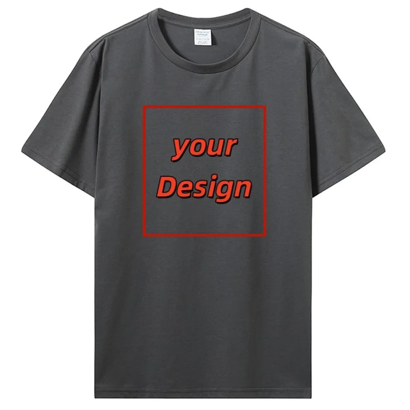 Custom T-shirt Customized Print T Shirt Men Women Personalized Tops Tees DIY Your Like Photo Or Logo Cotton T-shirt Men Clothing