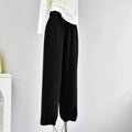 Women's Casual Straight-Leg Wide-Leggings Pale Grey Sports Trousers Winter 2024 New Style LULU Same As