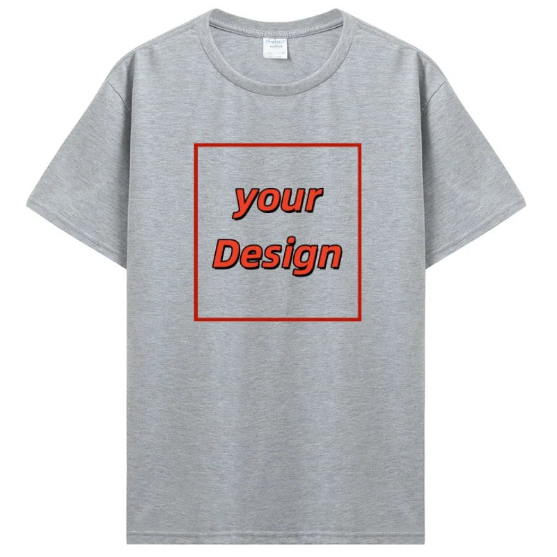 Custom T-shirt Customized Print T Shirt Men Women Personalized Tops Tees DIY Your Like Photo Or Logo Cotton T-shirt Men Clothing