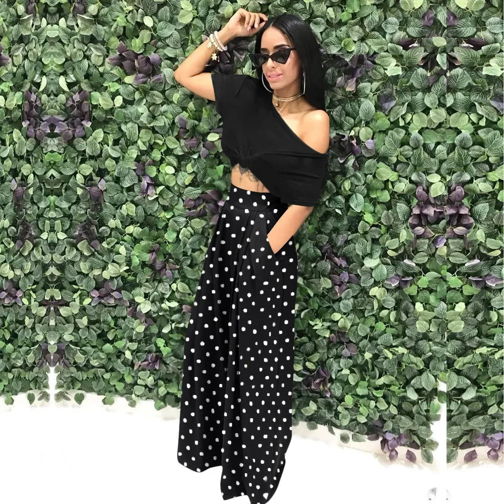 CM.YAYA Women Straight High Waist Pants Autumn Winter INS Streetwear Basic Wide Leg Long Trousers