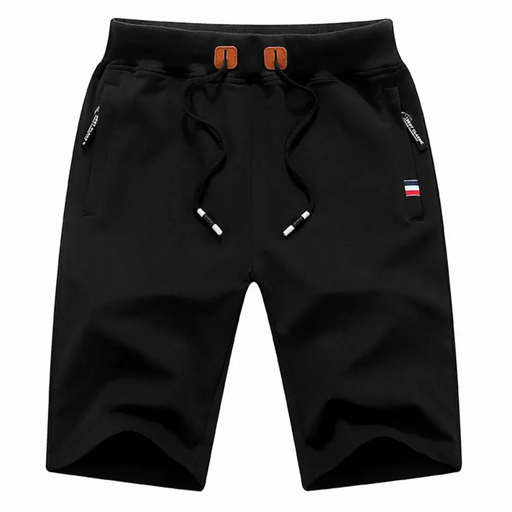Men Casual Shorts New Summer Male Fashion Casual Short Men's Solid Color Fitness Breathable Shorts Men Drawstring Shorts