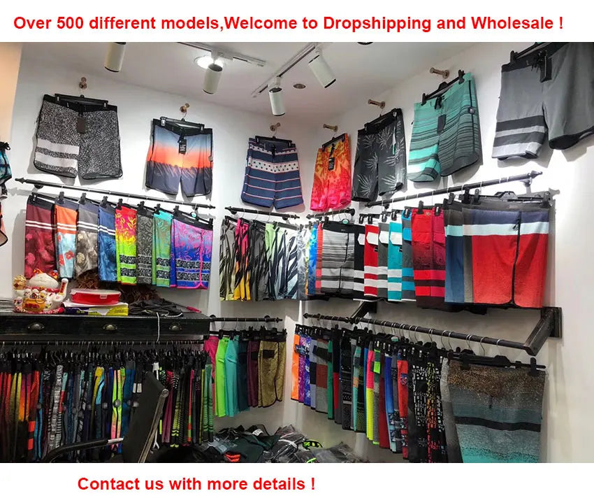 Summer New Brand Men Beach Shorts Phantom Bermuda Board Shorts Swim Shorts Waterproof Quick Dry Casual Diving Surfwear Swimwear
