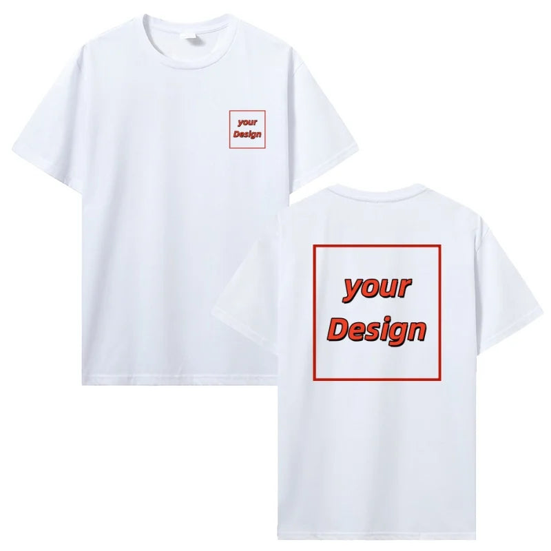 Custom T-shirt Customized Print T Shirt Men Women Personalized Tops Tees DIY Your Like Photo Or Logo Cotton T-shirt Men Clothing