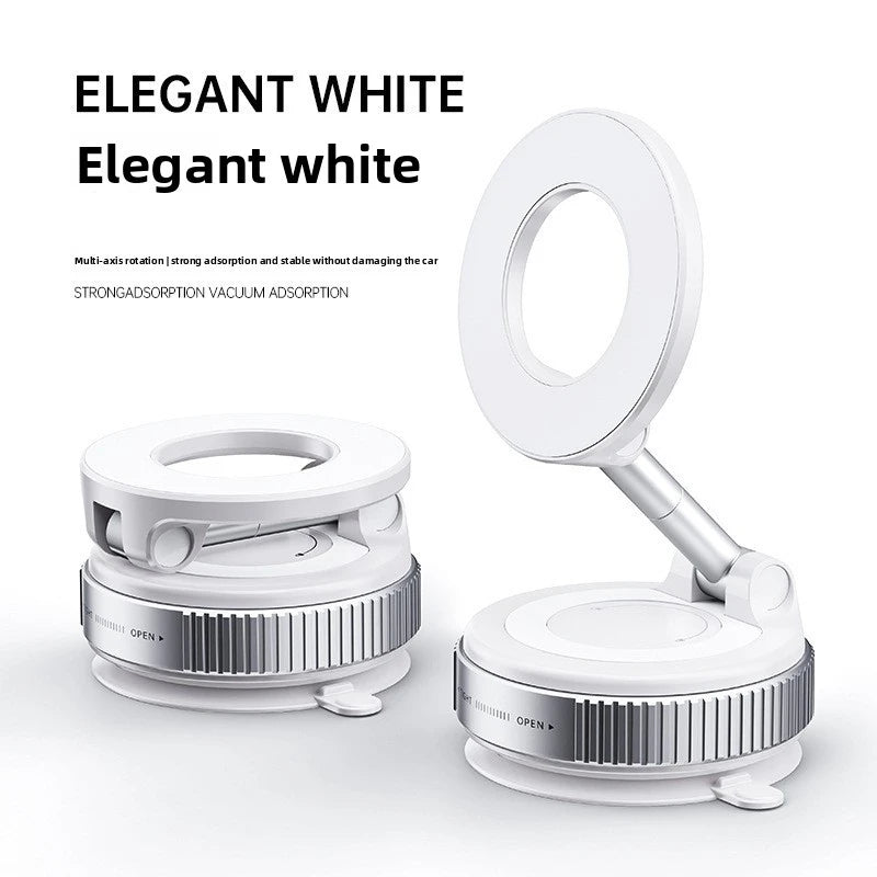 Strong Magnetic Car  Phone  Holder Foldable 360° Adjustable Vacuum Suction Mount Universal for Car, Desk, Bathroom