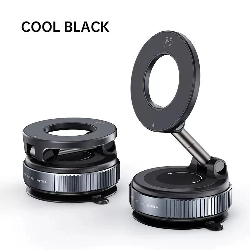 Strong Magnetic Car  Phone  Holder Foldable 360° Adjustable Vacuum Suction Mount Universal for Car, Desk, Bathroom