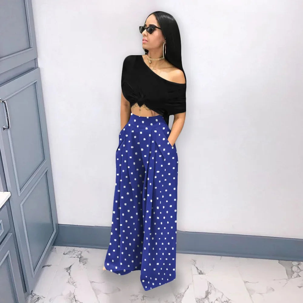 CM.YAYA Women Straight High Waist Pants Autumn Winter INS Streetwear Basic Wide Leg Long Trousers