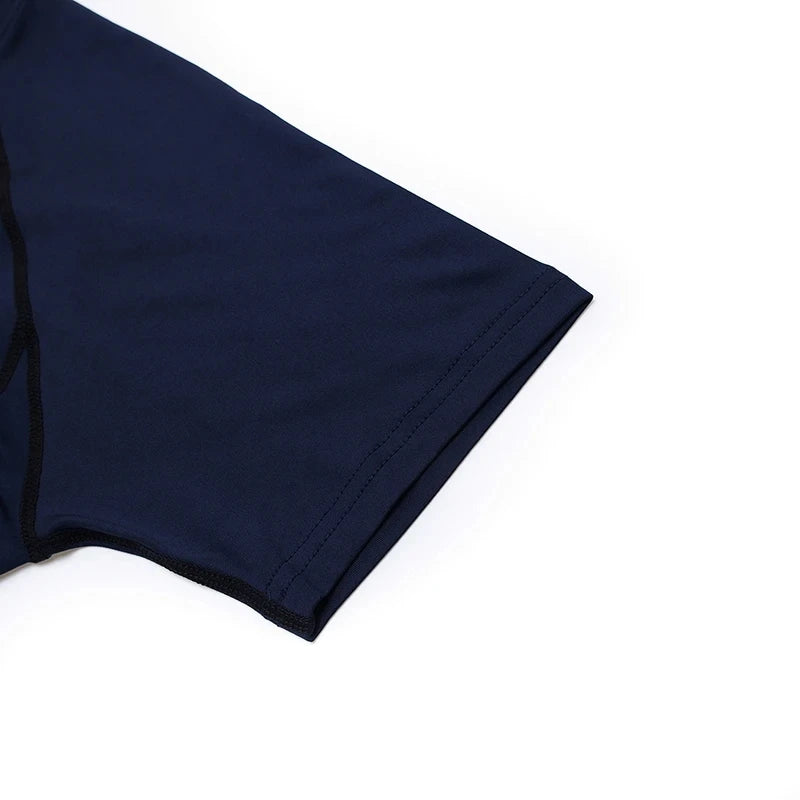 Printed Men's Athletic Compression Shirts Athletic Quick Dry Breathable Rash Guard Athletic Tight Workout Tops Summer Men