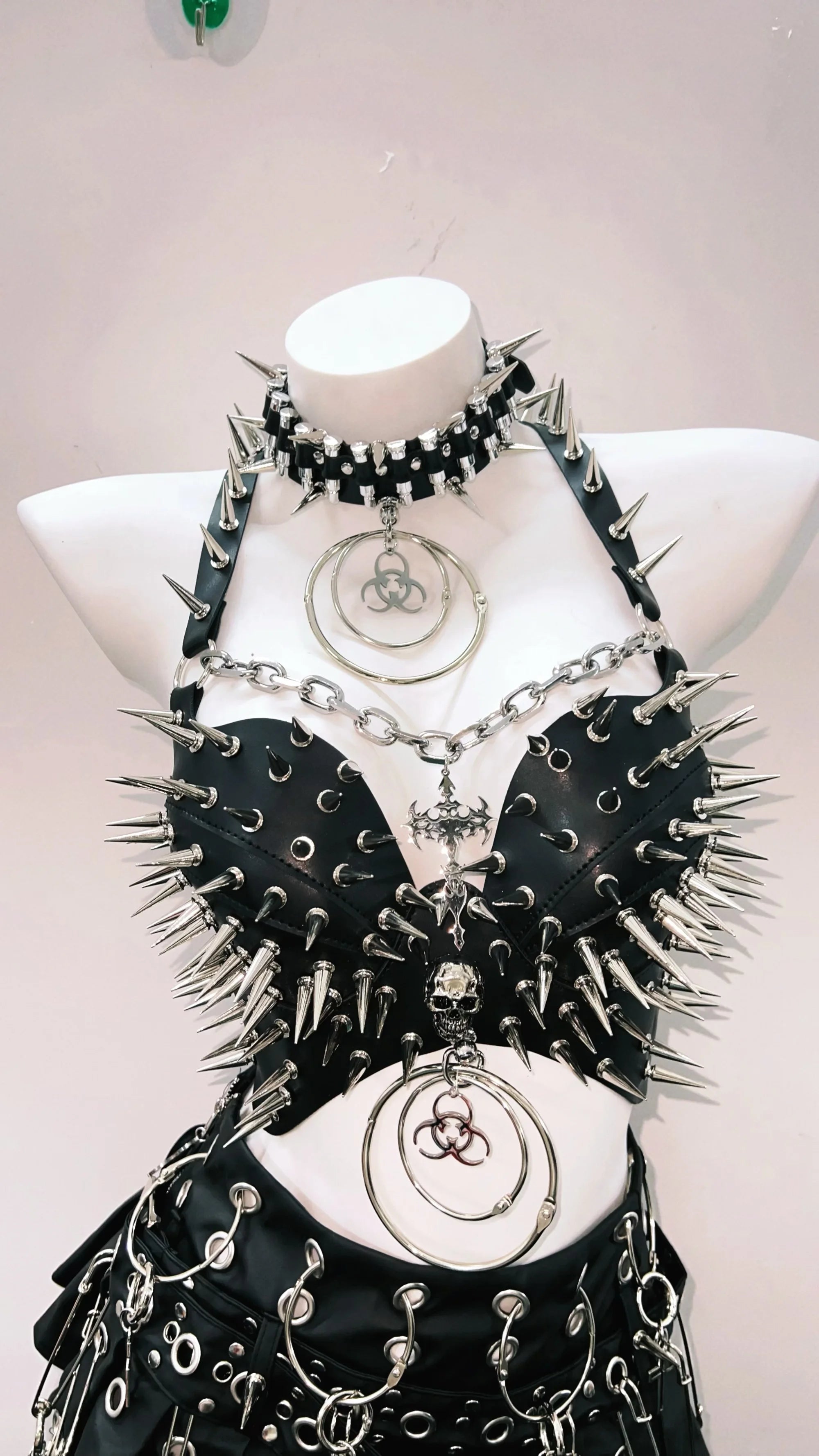 Rivet Tank Tops  Gothic Tank Tops Punk Tank Tops y2k clothes y2k crop top gothic clothes Skull top vintage tops  y2k fashion