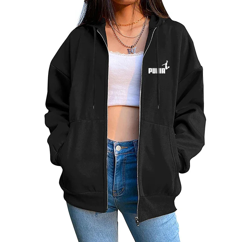 2025 new men's sportswear trend printed hooded sweatshirt pants 2piece set casual zipper jacket set daily clothing autumn winter