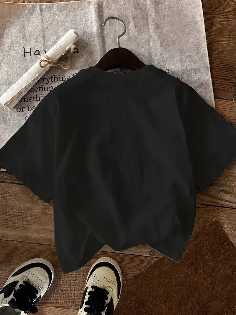 New York City Letter Printed T-shirt Fashion Casual T-shirt Pure Cotton Fun Women's Sports Top Creative Summer Women's T-shirt