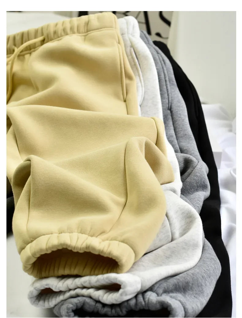 Women's Casual Straight-Leg Wide-Leggings Pale Grey Sports Trousers Winter 2024 New Style LULU Same As