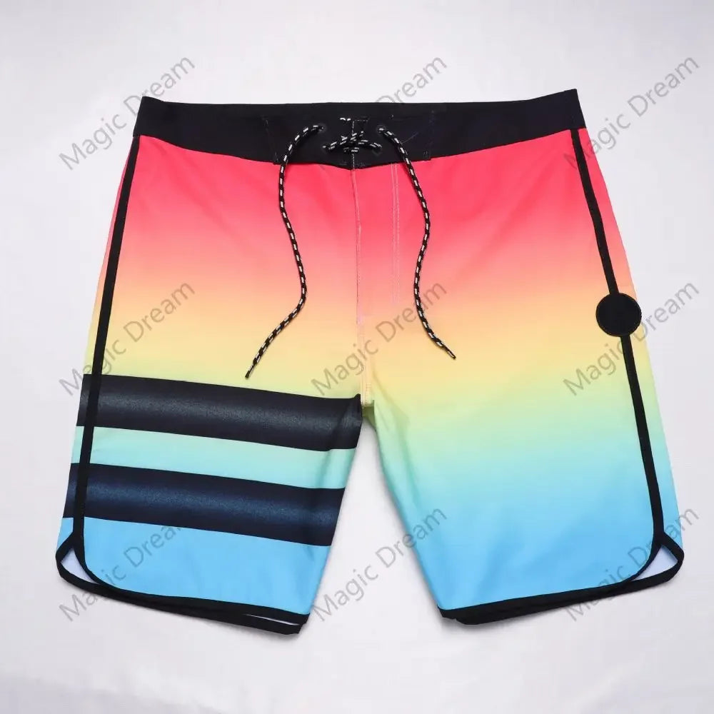 Summer New Brand Men Beach Shorts Phantom Bermuda Board Shorts Swim Shorts Waterproof Quick Dry Casual Diving Surfwear Swimwear